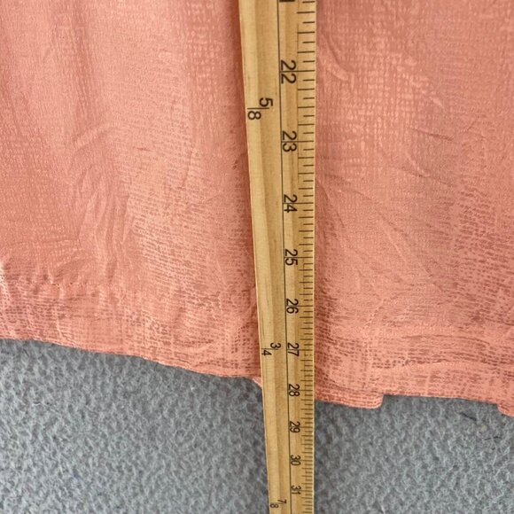 Adrianna Papell Skirt Womens 16W Plus Silk Pink Textured Midi Straight Everyday - Picture 9 of 10